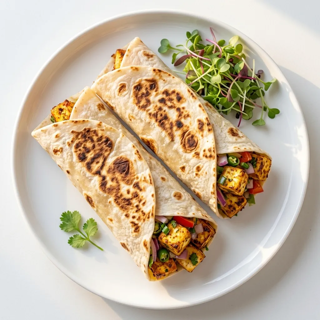Paneer Tikka Wrap at The Chai Hut in Calgary and Airdrie