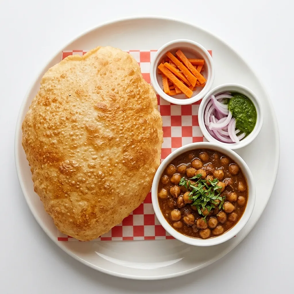 Chole Bhature at The Chai Hut Indian chai café