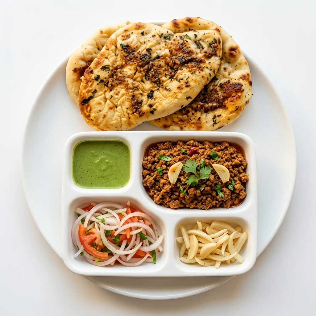 Amritsari Nutri Kulcha and chaat at The Chai Hut